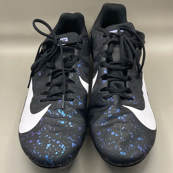 Nike Zoom Rival S 9 Black Indigo Fog Speckle Men's Track Cleats Shoes Size 12 - Picture 1 of 9